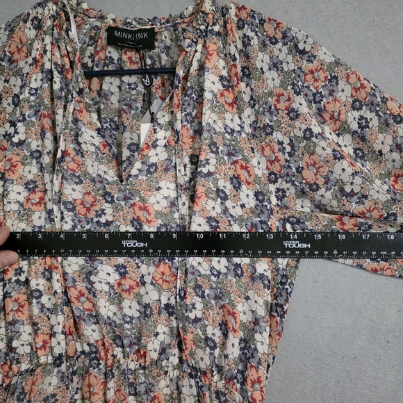 NWT MinkPink Womens Arve Floral Belted Midi Dress XS - Picture 5 of 13